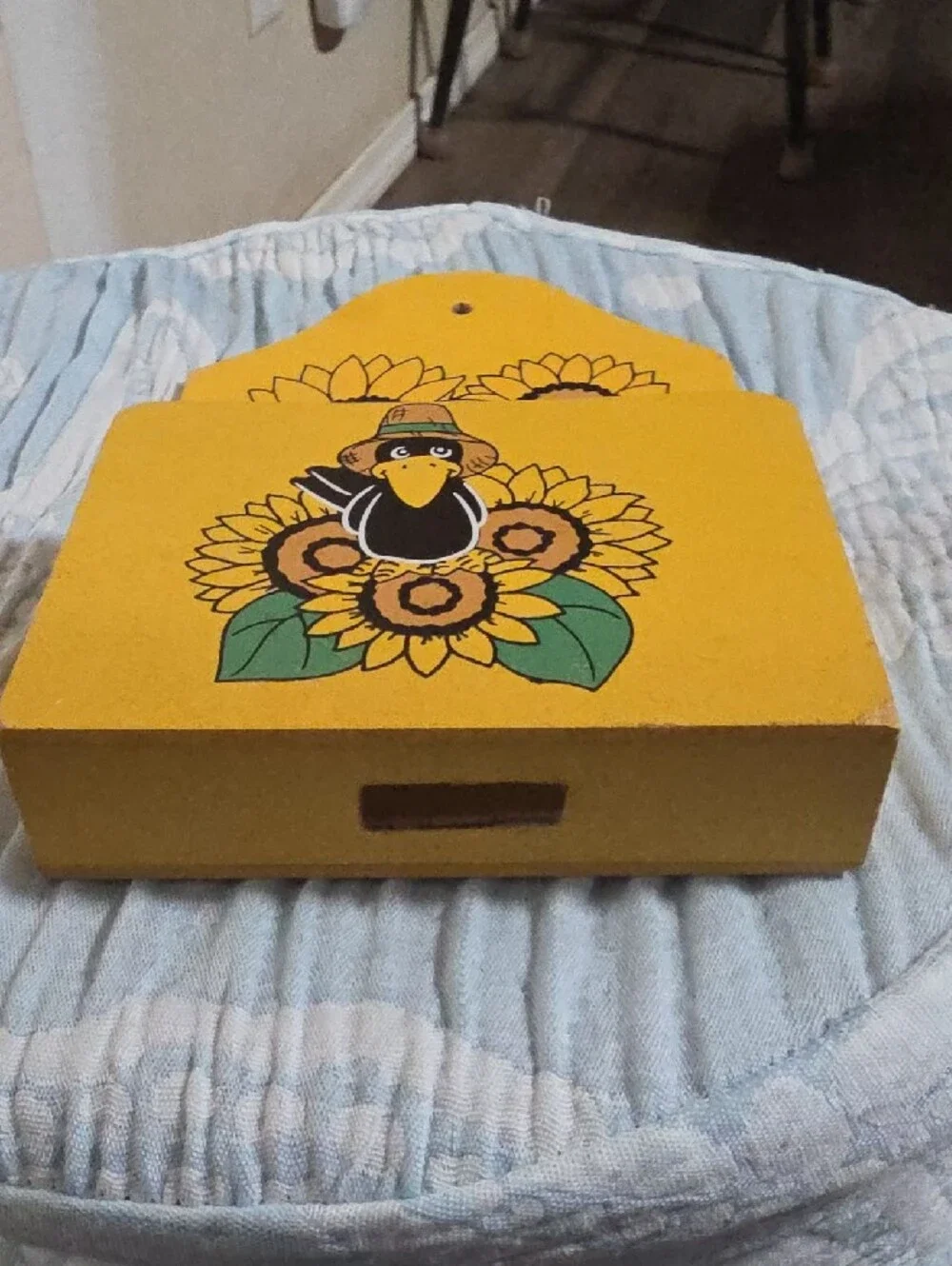 Source Unknown Yellow Sunflower Wall Pocket Organizer